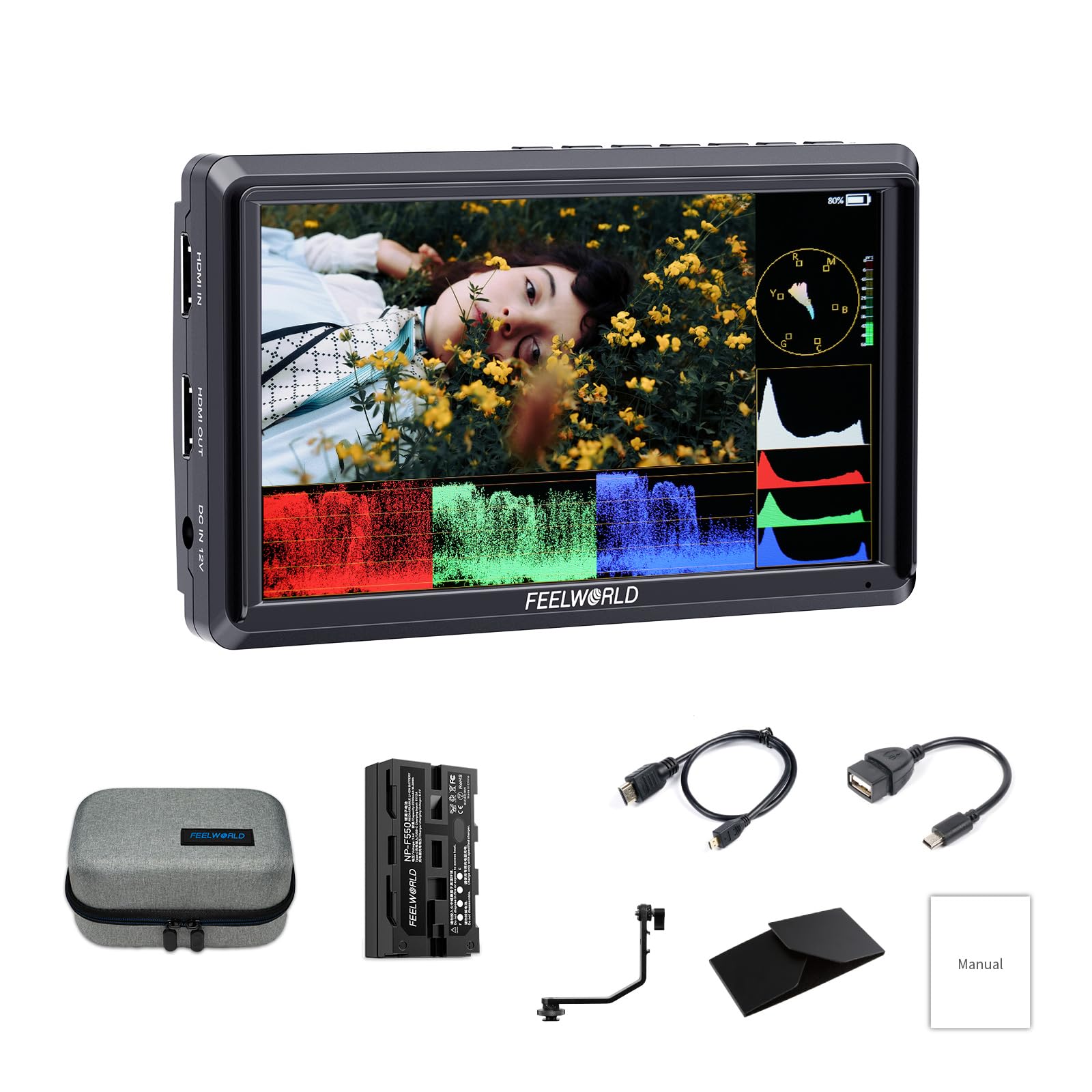 Amazon.co.jp: FEELWORLD S55E 5.5インチポータブルカメラモニター